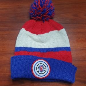 NBA Clippers pom pom beanie